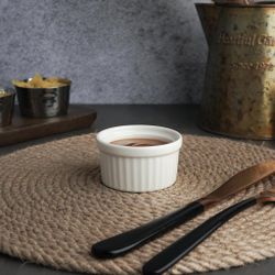 Соусник 80 мл d 7 см h4 см круглый Рамекин белый фарфор   Noble [1]