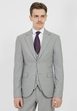 Мужской классический костюм (светло-серый) А39