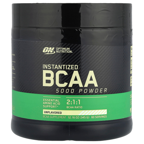 Optimum Nutrition, BCAA 5000, растворимый порошок, без добавок, 345 г (12,16 унции)