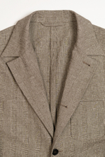 Пиджак-рубашка Glen Check (в клетку) коричневый