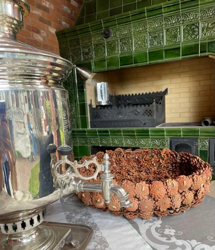 Чаша из шишек 50 см