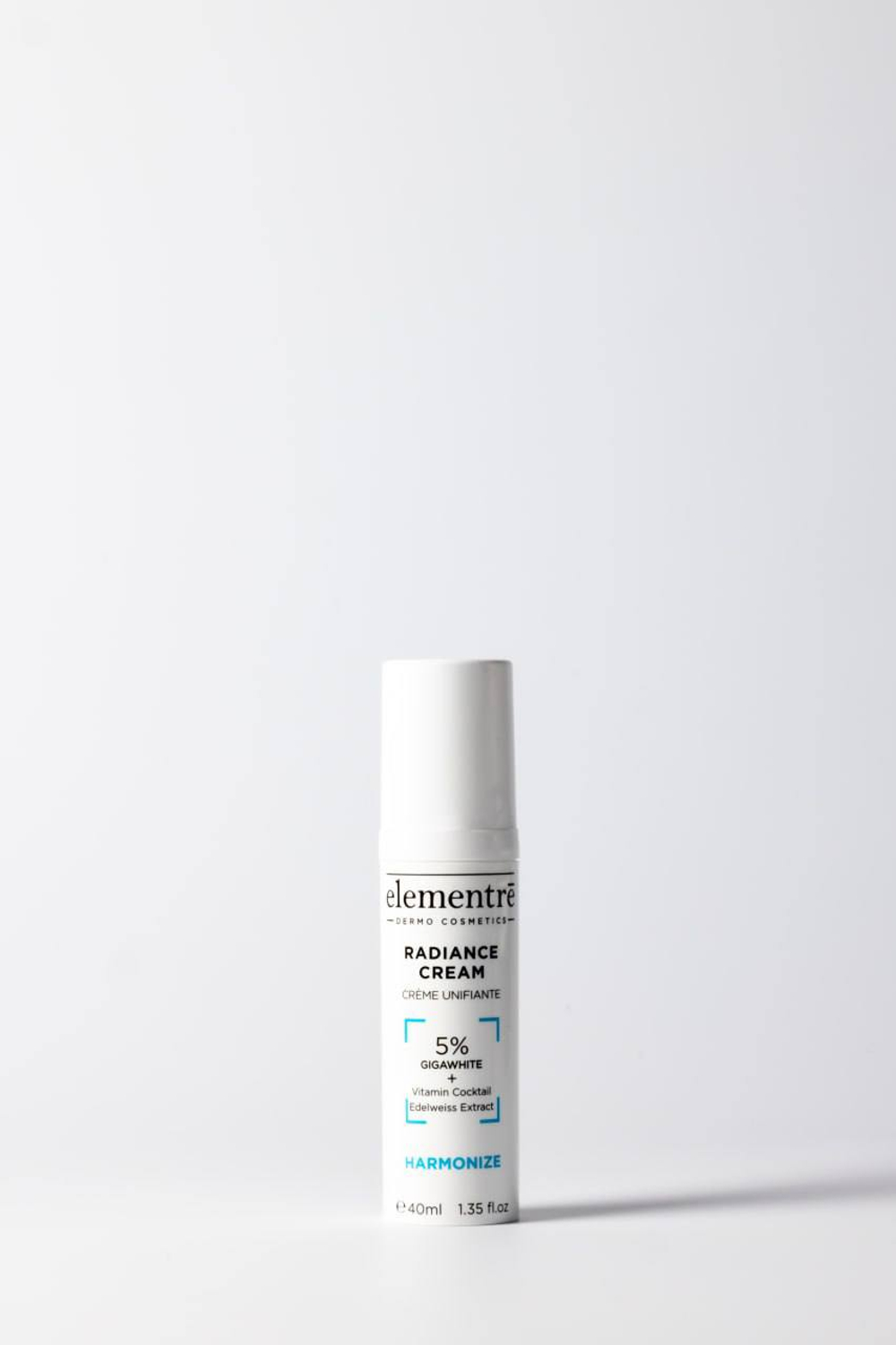 Отбеливающий крем - 5% GIGA-WHITE RADIANCE CREAM 40 ml от Elementrè Dermo Cosmetics, Швейцария, после осветляющих и обновляющих процедур, как ежедневный уход для выравнивания тона