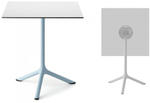 Стол ламинированный обеденный складной Scab Design Tripe Folding, голубой, белый