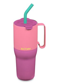 Термостакан Klean Kanteen Rise Tumbler 36oz Straw Lid (1065 мл) Pink Lemonade Kaleidoscope