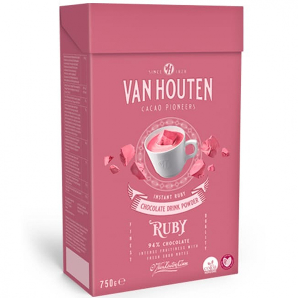 Какао-напиток растворимый Van Houten Ruby Choc /250гр/ (Пакет 750гр)