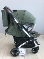 Коляска прогулочная Babalo 2024 Армейский текстиль на белой раме