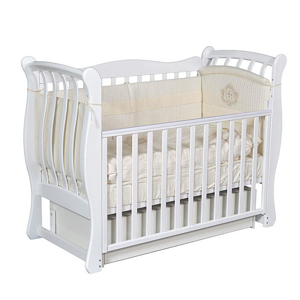 Детская кроватка Антел Luiza-3 (маятник универсальный) белый