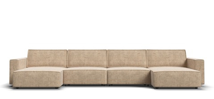 П-образный диван Босс Софт Модуль Велюр Роял шампань