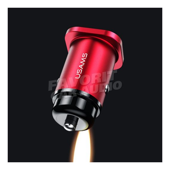 АЗУ 2USB Usams US-CC054 C7 4800mAh пластик красный