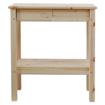 Консоль из массива сосны Ральф с 2 ящиками, 66х33х75 см, в скандинавском стиле, натуральная отделка