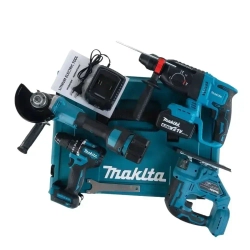 Набор 4в1, Электроинструмент Аккумуляторный УШМ (Болгарка), Шуруповерт, Перфоратор, Лобзик, 21V, 6 Ah