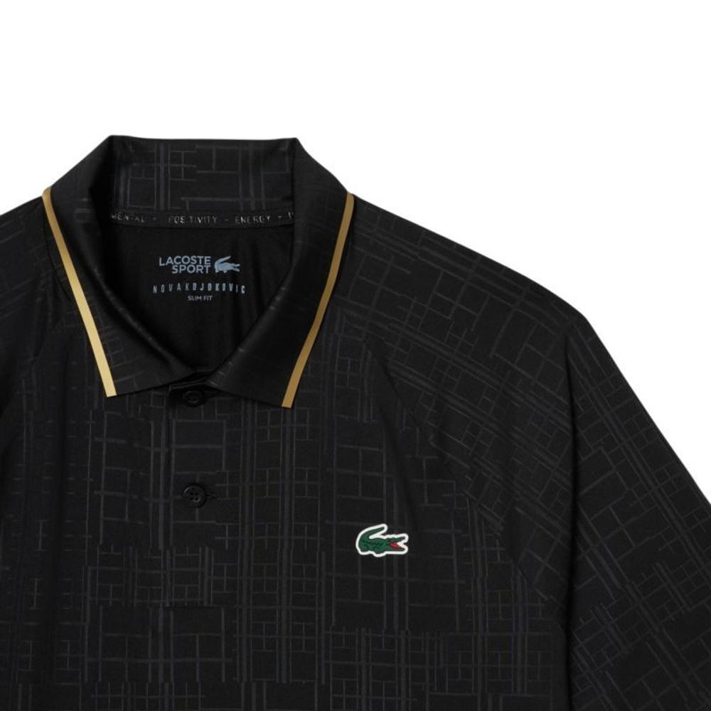 Теннисное поло Lacoste Tennis x Novak Djokovic On Court - black