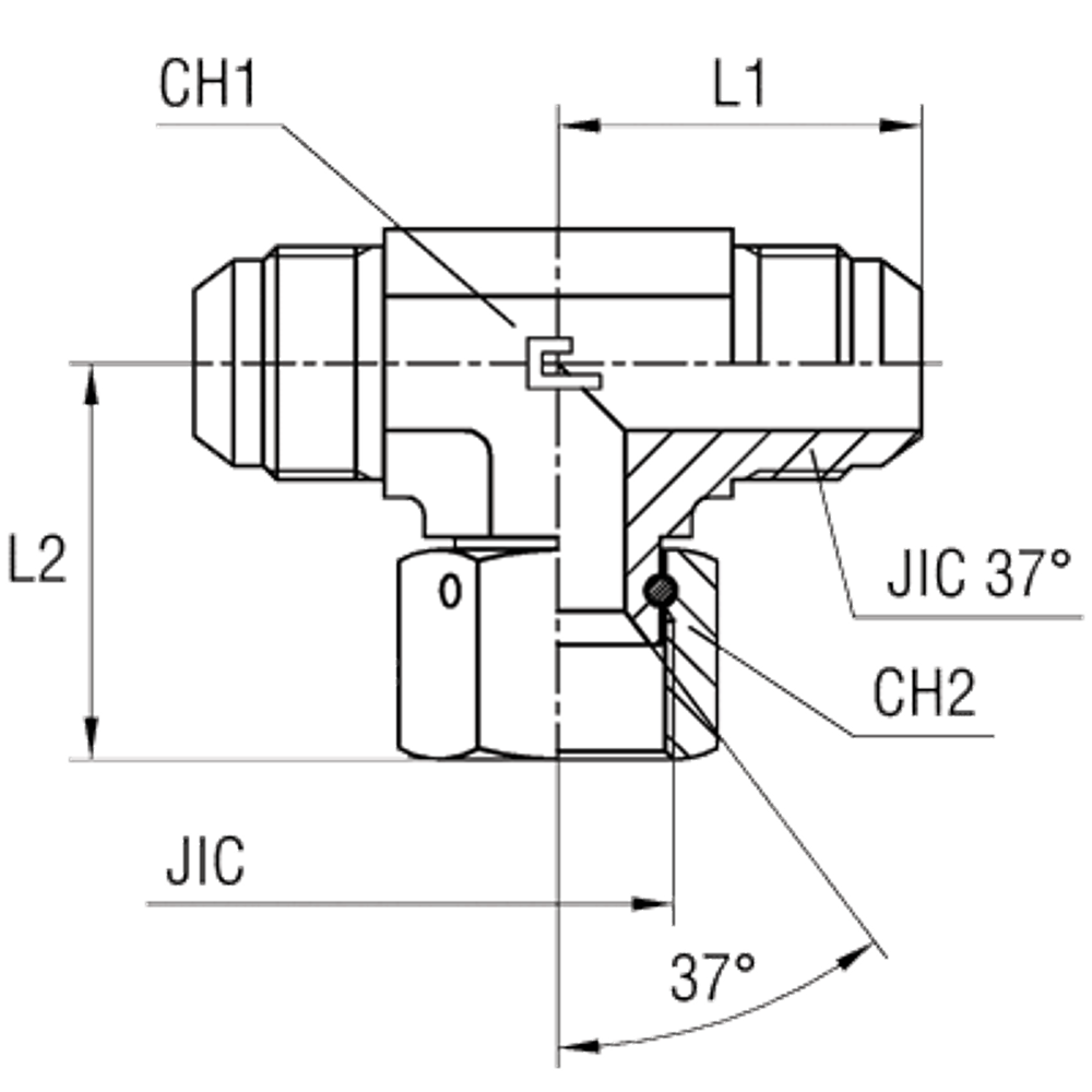 Соединение PNT JIC 1.7/8"