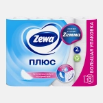 Туалетная бумага Zewa Плюс без аромата 2 слоя 12 рулонов в ассортименте