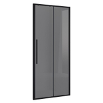 Дверь в нишу Niagara Nova NG-85-10TB (100х195) черный матовый,стекло тонированное,дверь раздвижная,1 место