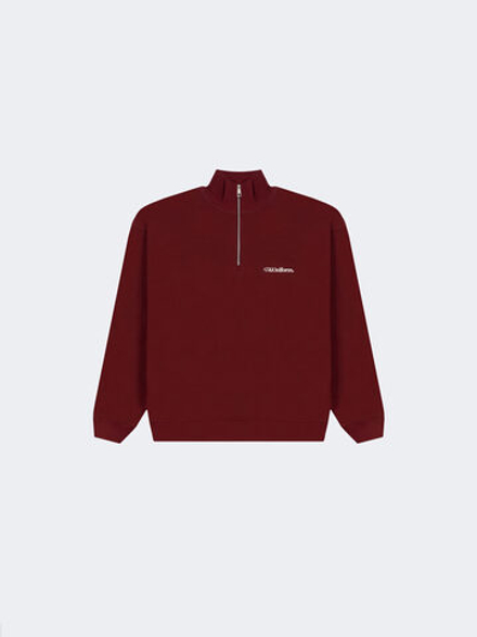 Cвитшот UNIFORM Half-zip Heavy Classic , Бордовый