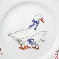 Набор плоских тарелок Repast 25 см Гуси (6 шт)