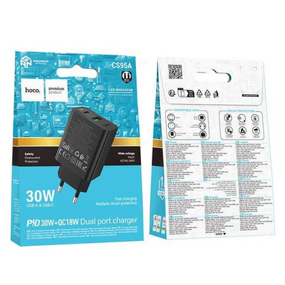 Hoco CS95A Leader PD30W+QC3.0 зарядное устройство