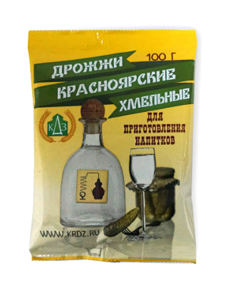 Дрожжи Красноярские хмельные, пачка 100 гр.