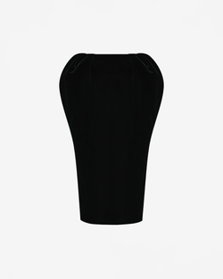 Юбка миди из бархата