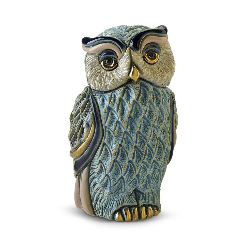 De Rosa Rinconada Статуэтка керамическая Голубая Сова