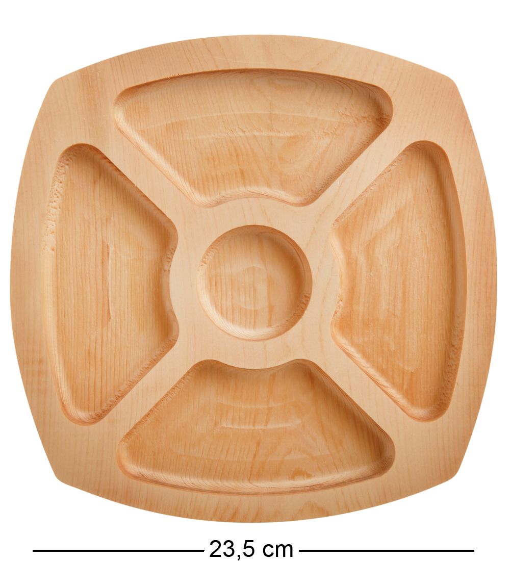 Народные промыслы КД-84 Менажница кедровая квадратная L-235