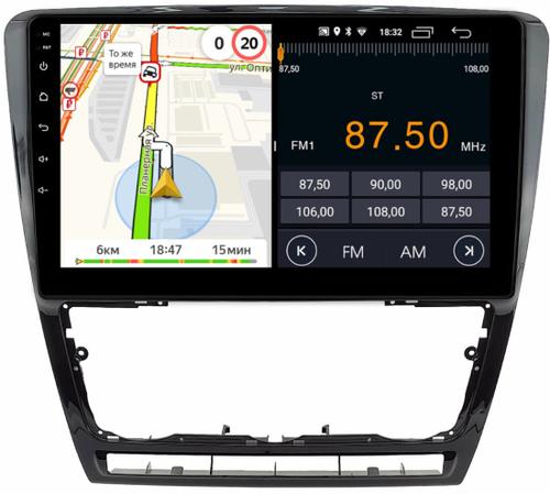 Магнитола для Skoda Octavia A5 2004-2013 (рамка черная глянцевая) - Parafar PF005BFHD на Android 13, CarPlay, 4G SIM-слот