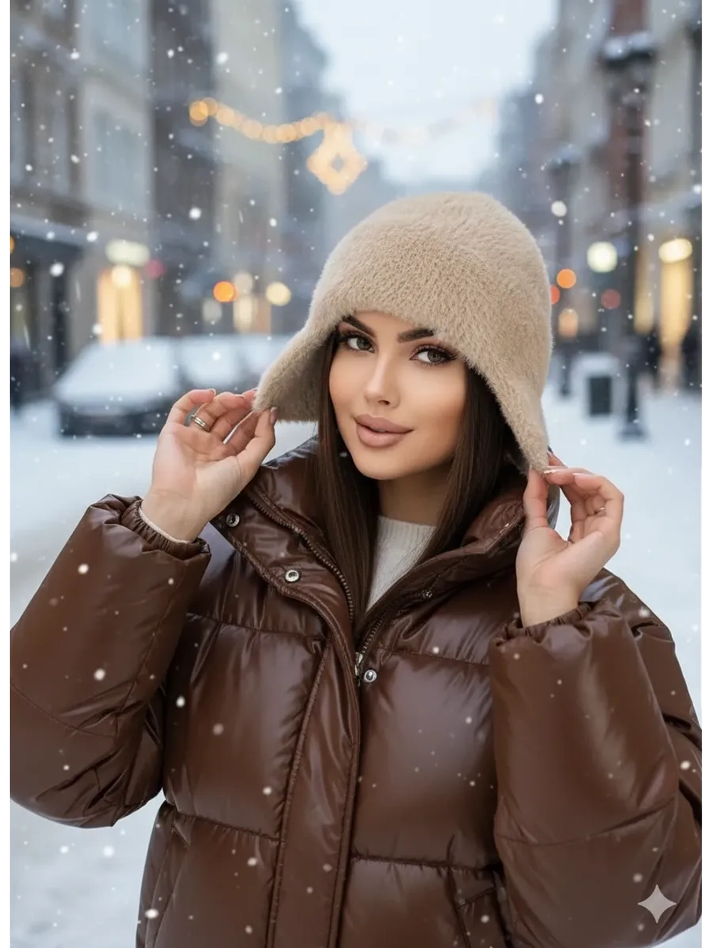 шапка ушанка зимняя пушистая