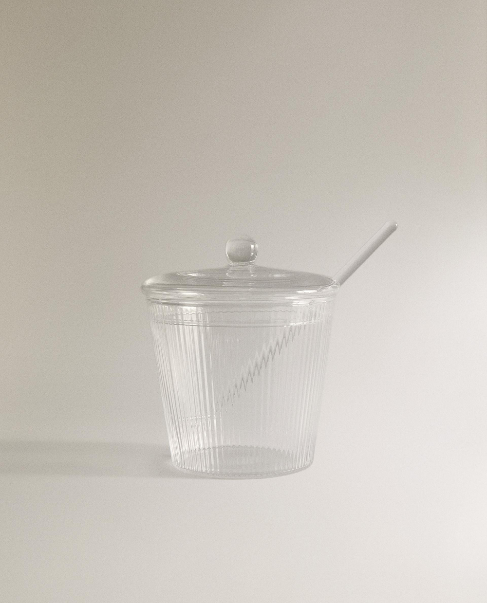 Zara Home сахарница из боросиликатного стекла, цвет прозрачный, 11.5 см