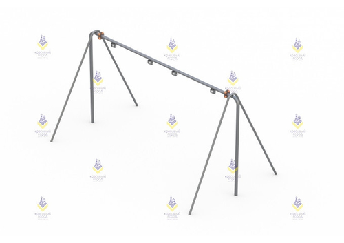 Качели металлические простые с местом для 2 подвесов