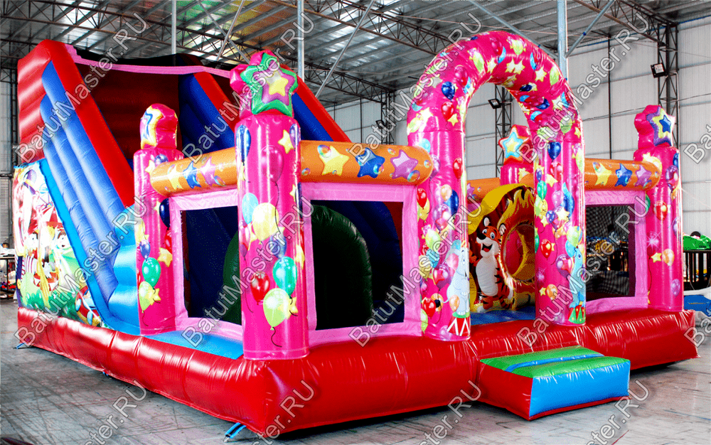 Коммерческий надувной батут "Цирк" 7*5*4 м