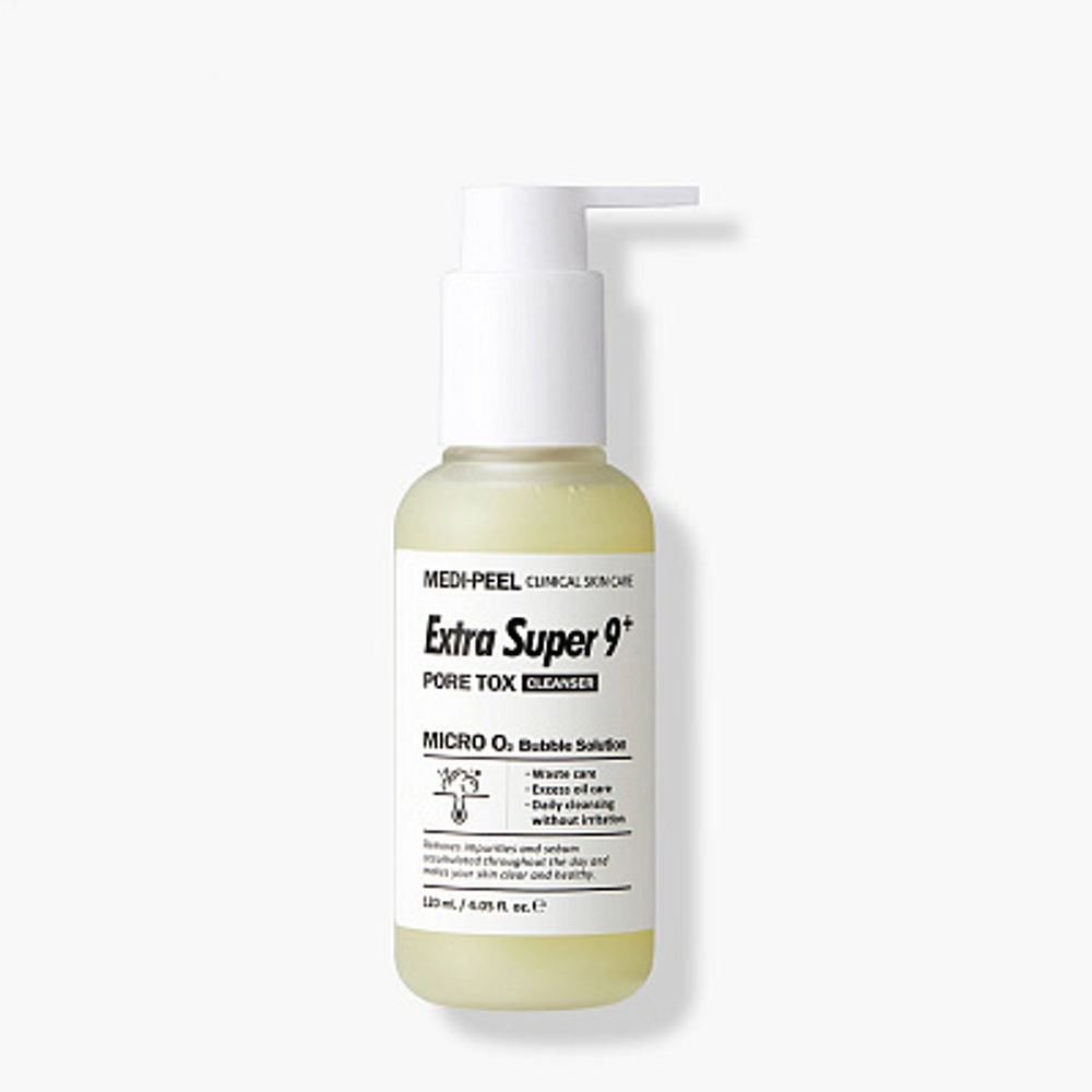 MEDI-PEEL Extra Super 9 Plus Pore Tox Cleanser (120ml) Глубоко очищающий гель от черных точек