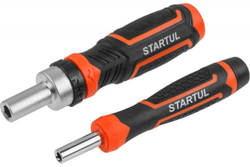 Реверсивная отвертка с набором бит и торцевых головок STARTUL Profi 31 предмет ST3095-31