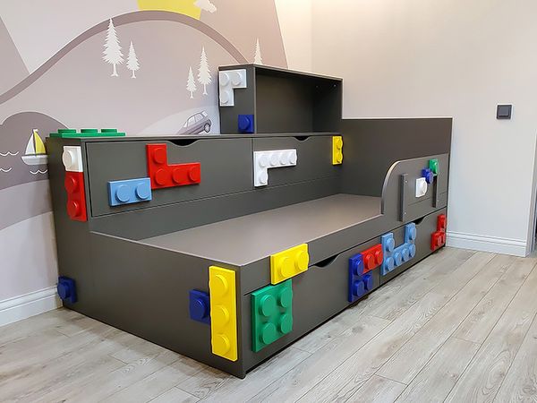 Детская кровать в стиле «Lego»