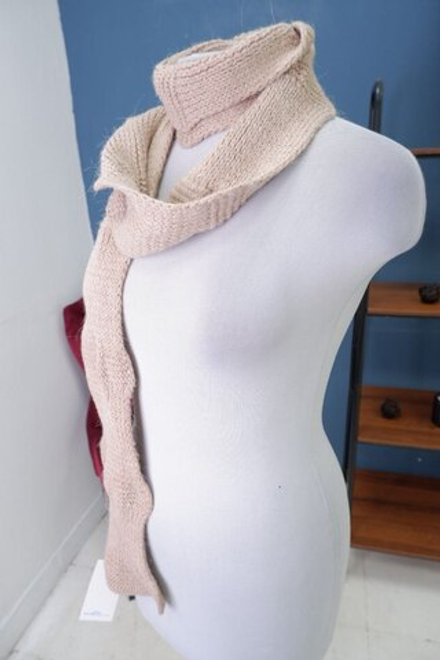 Шарф шерстяной бежевый