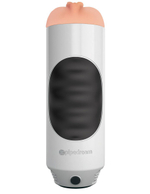 Мастурбатор-вагина Mega Grip Vibrating Stroker Pussy (Цвет: светло-серый)