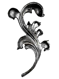 Кованое изделие Лист L 200x115 (6мм), парный