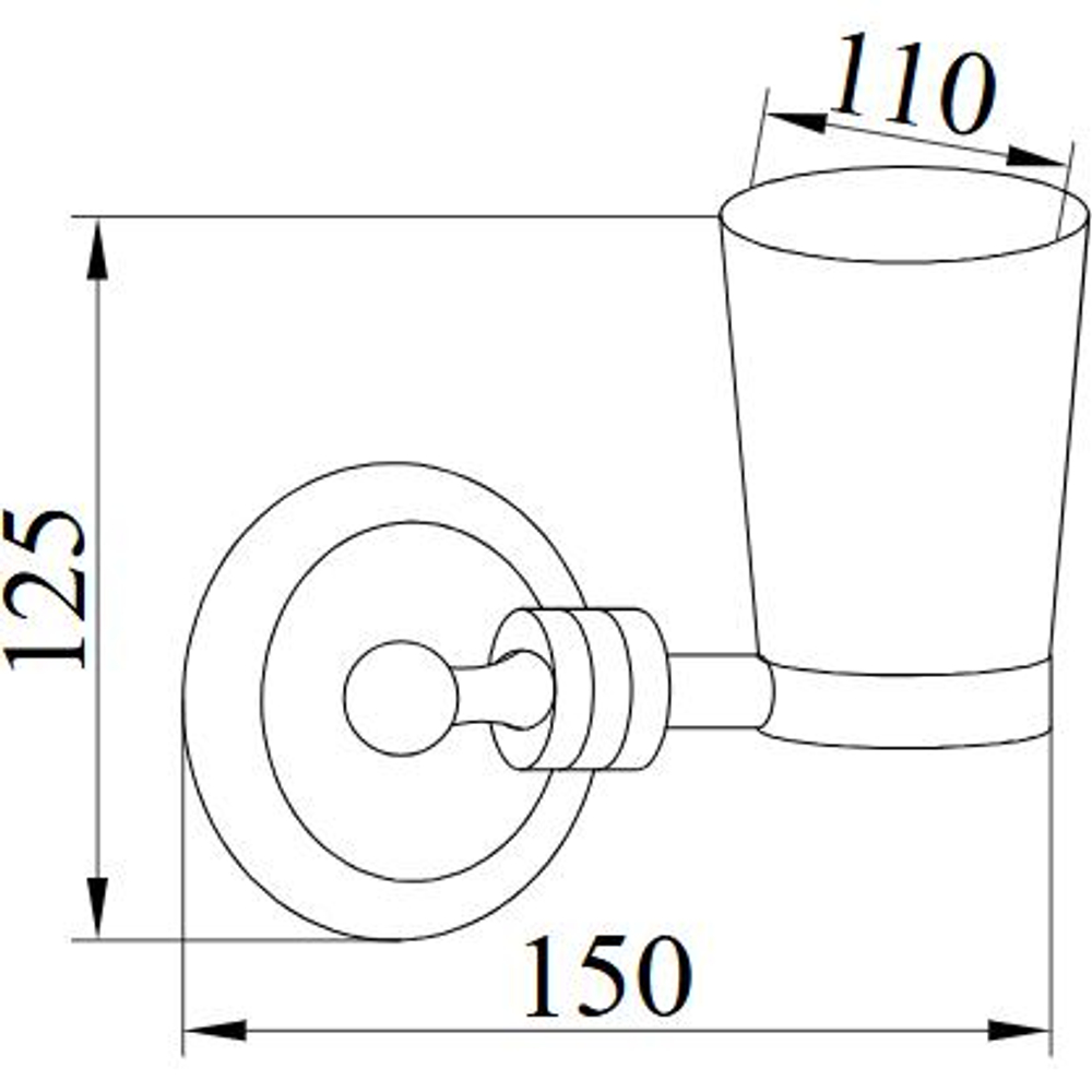 Стакан Boheme Hermitage 10353 GOLD
