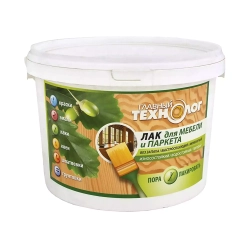 Лак для паркета и мебели акрилатный Главный Технолог полуматовый 2 кг