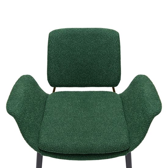 Лаунж-кресло hilde, букле, темно-зеленое