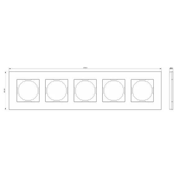 Donel A07 Natural Бронзовый Алюминий рамка 5-я, серия DB