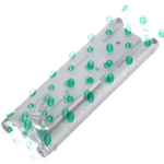 Петля пружинная маятник/барн, двойная, Amig, 180х133.5х4 мм, 6592, 00021063, серебро