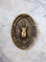 Барельеф на стену из гипса Жук олень