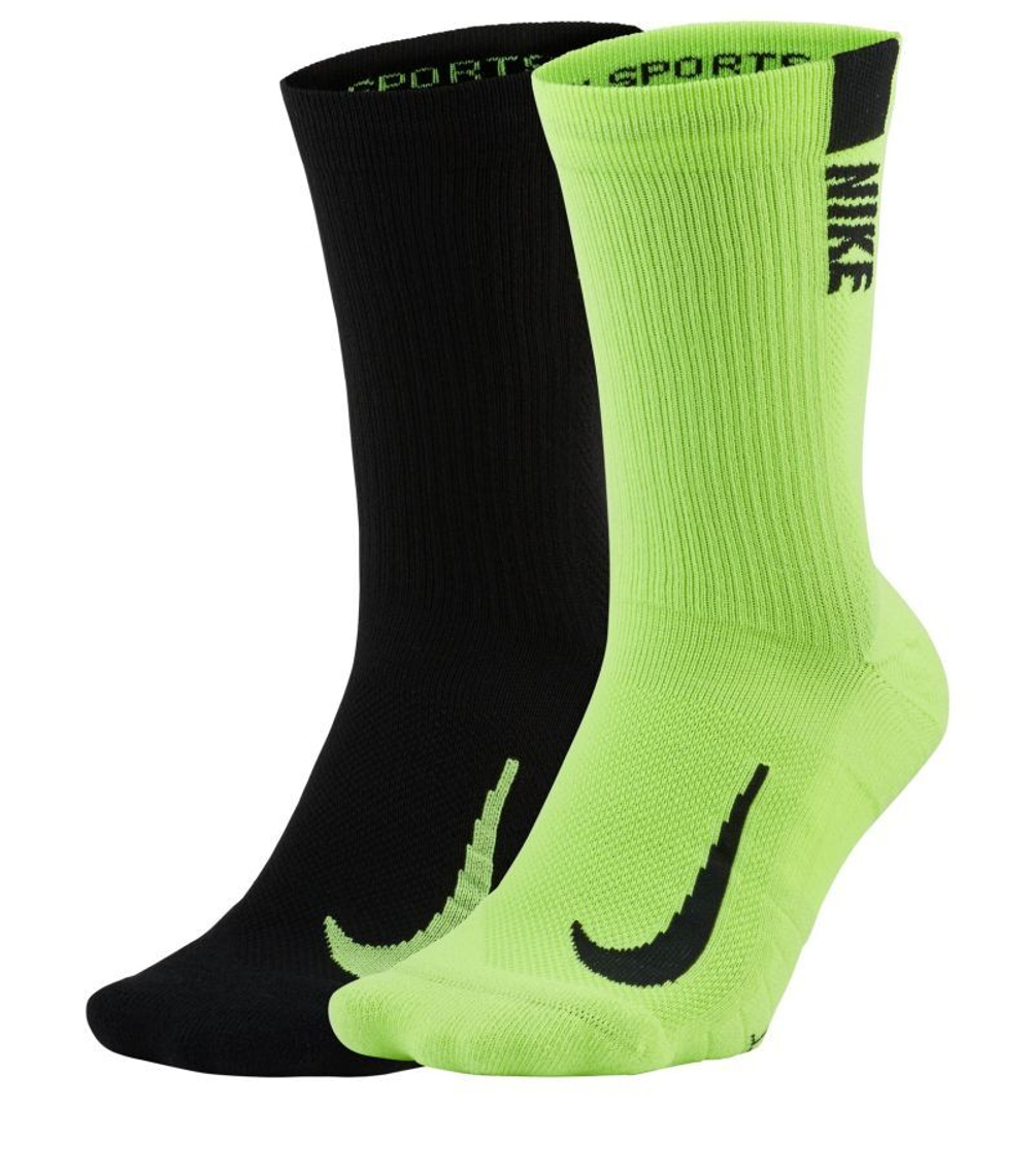 Теннисные носки Nike Multiplier Crew 2P - разноцветный