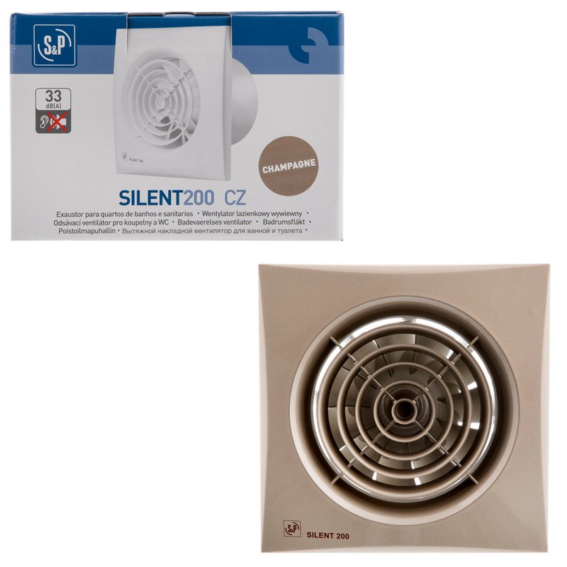 Накладной вентилятор Soler Palau SILENT-200 CZ CHAMPAGNE