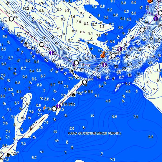 Россия карта глубин для Garmin BlueChart G3 HXEU062R внутренние водные пути 23.50 (2022.00)