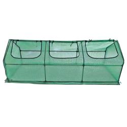 UGH-S32 L270 GREEN-GREEN Парник уличный. 270x90x90см. Металлическая труба в ПВХ. цвет зеленый. Тент из армированного полиэтилена 135г-м2. цвет сетки зеленый. TM ФитоЛето