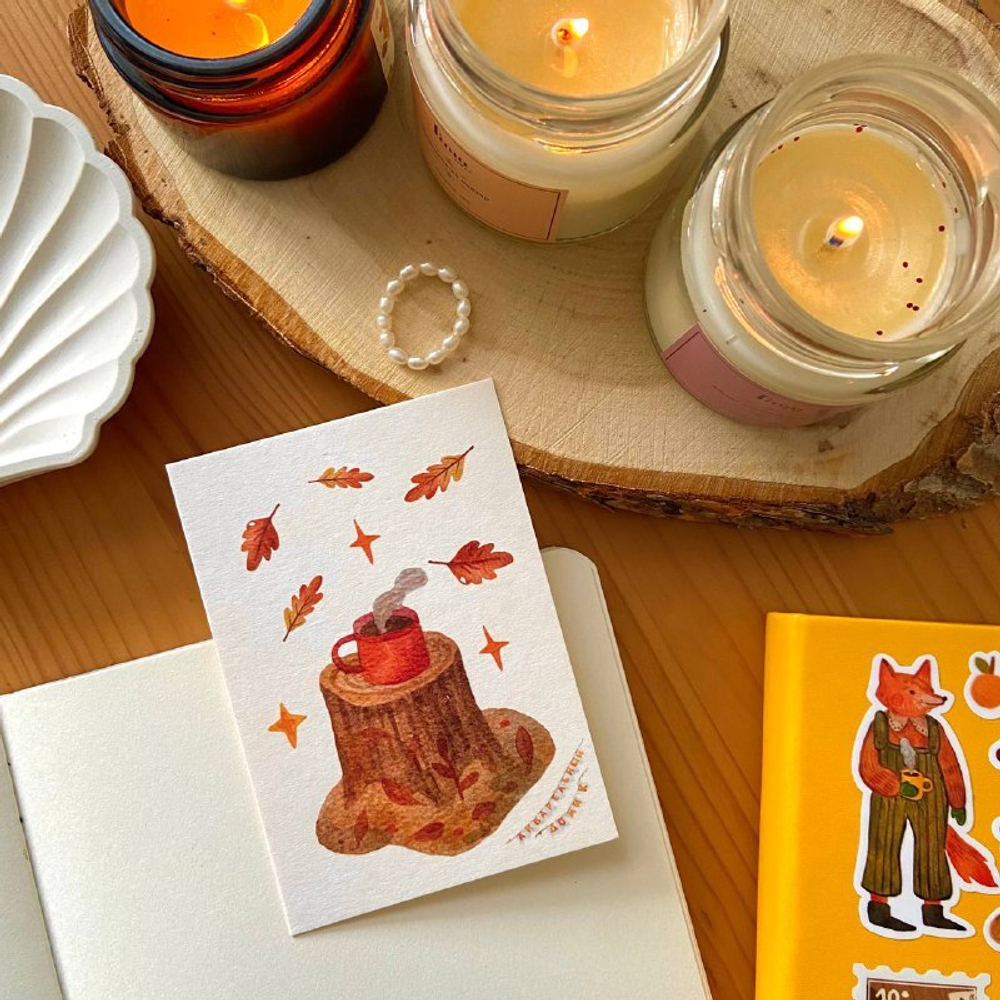 карточка «пенёк» 🍂🍁