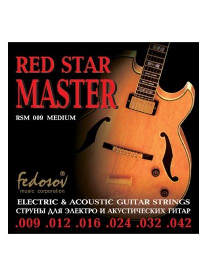 Струны для электрогитары 9-42 Fedosov RSM009 Red Star Master Medium