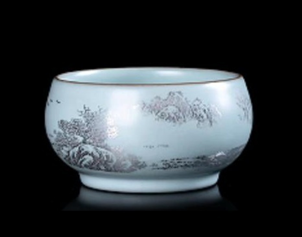 266058 Пиала ЖУЯО "Горы и сады" 8,6*4,5 см, 125мл, фарфор + коробка 266061